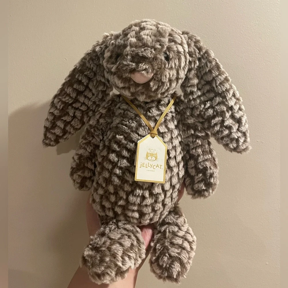 NWT Jellycat Bashful Luxe Bunny Pine RETIRED - Picture 3 of 8